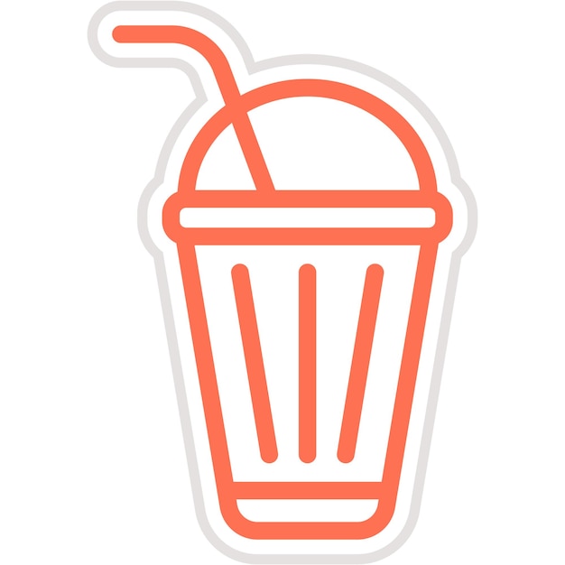 Ilustración del diseño del icono vectorial de refrescos