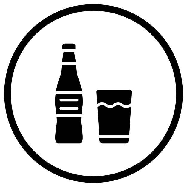 Ilustración del diseño del icono vectorial de refrescos