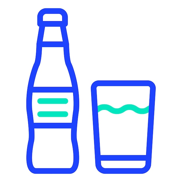 Ilustración del diseño del icono vectorial de refrescos