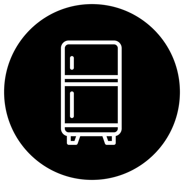 Ilustración del diseño del icono vectorial del refrigerador
