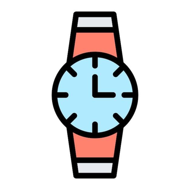 Ilustración del diseño del icono vectorial del reloj inteligente