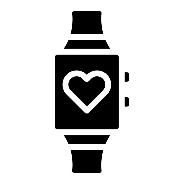 Ilustración del diseño del icono vectorial del reloj inteligente