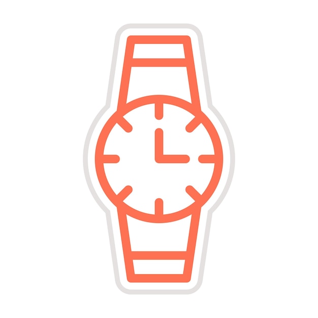 Ilustración del diseño del icono vectorial del reloj inteligente