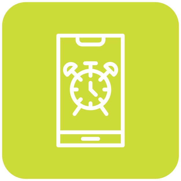 Ilustración del diseño del icono vectorial del reloj