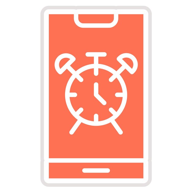 Ilustración del diseño del icono vectorial del reloj