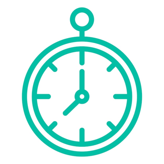 Ilustración del diseño del icono vectorial del reloj