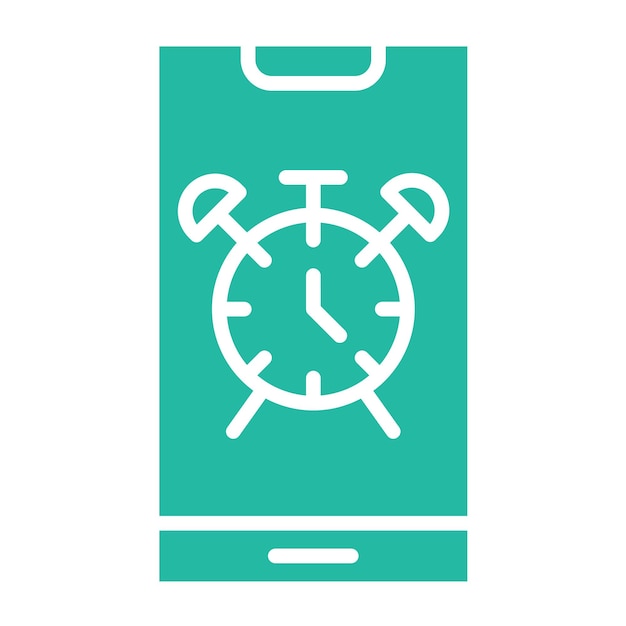 Ilustración del diseño del icono vectorial del reloj