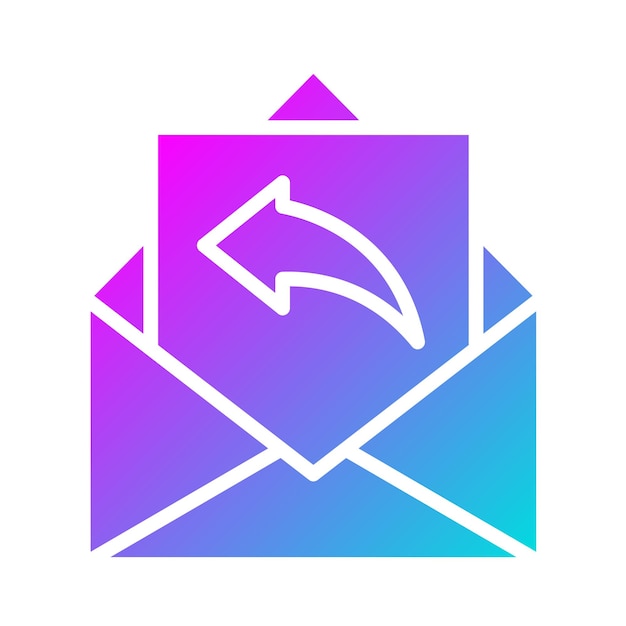 Ilustración del diseño del icono vectorial de respuesta