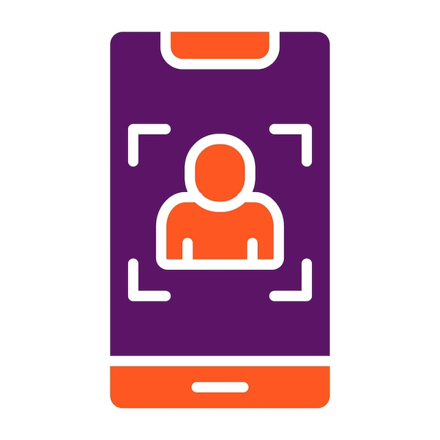 Ilustración del diseño del icono vectorial del retrato
