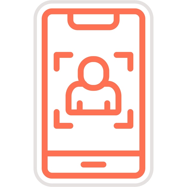 Ilustración del diseño del icono vectorial del retrato