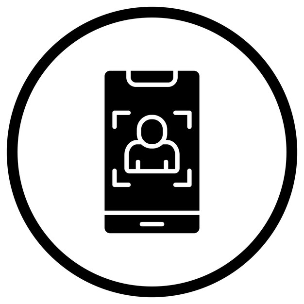 Ilustración del diseño del icono vectorial del retrato