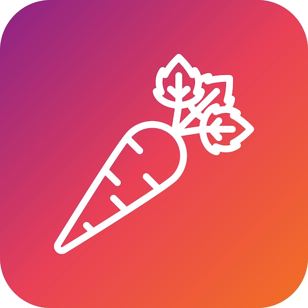 Ilustración del diseño del icono vectorial rojizo
