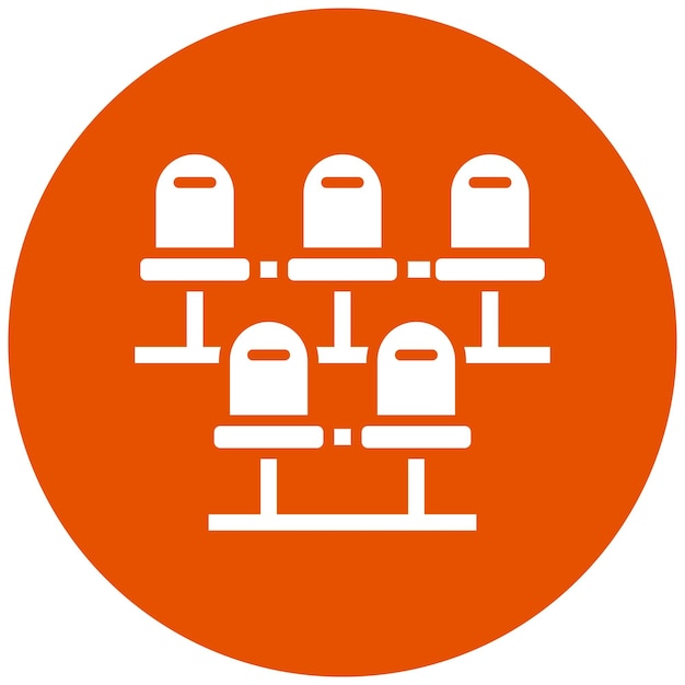 Ilustración del diseño del icono vectorial de la sala de espera