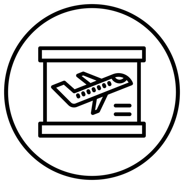 Ilustración del diseño del icono vectorial de las salidas