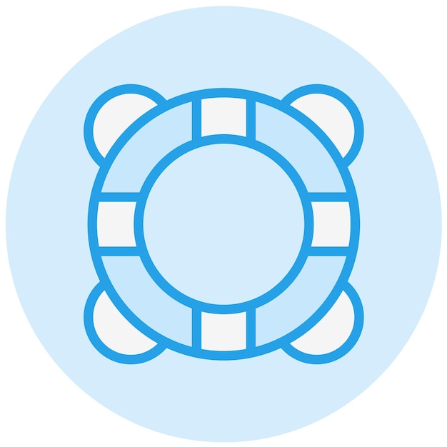 Ilustración del diseño del icono vectorial del salvavidas
