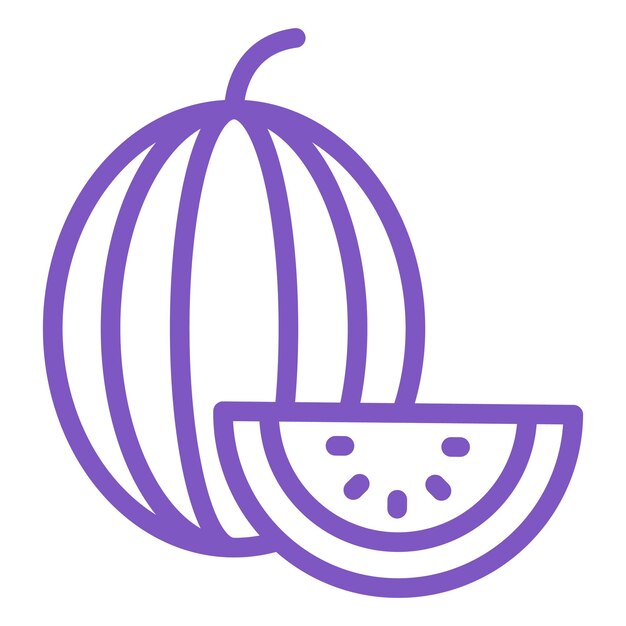 Ilustración del diseño del icono vectorial de la sandía