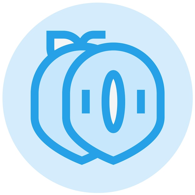 Ilustración del diseño del icono vectorial de Sapodilla