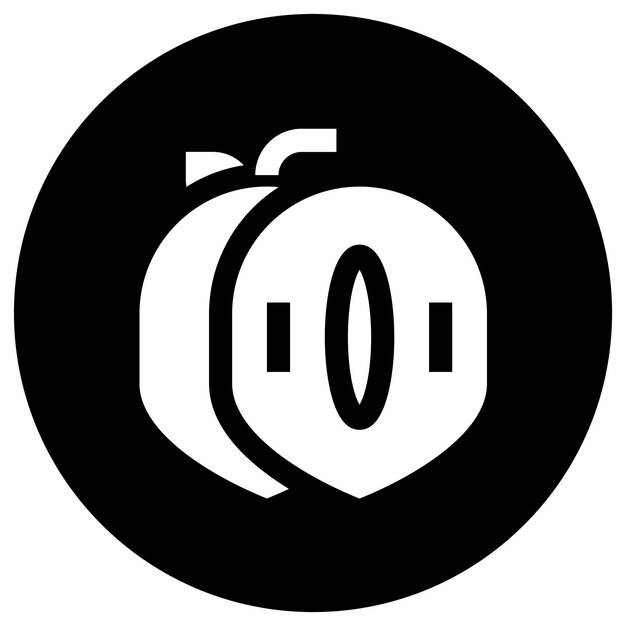 Ilustración del diseño del icono vectorial de Sapodilla