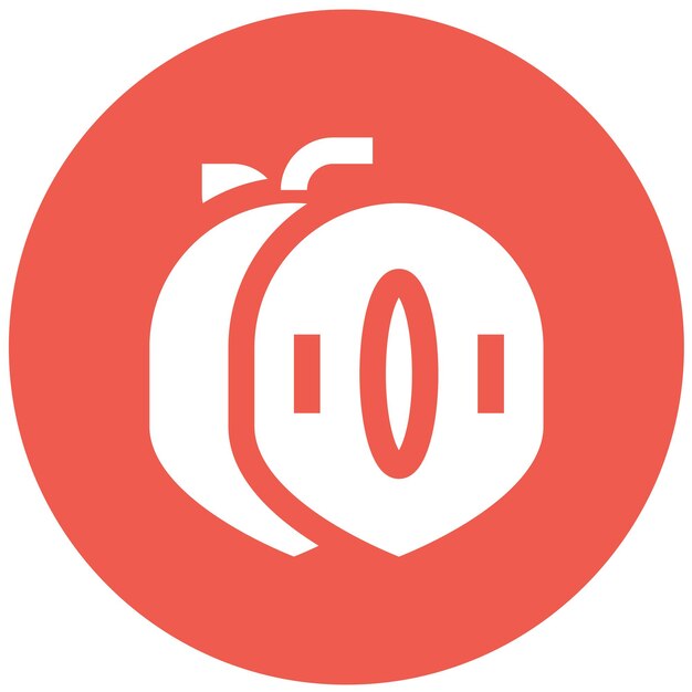 Ilustración del diseño del icono vectorial de Sapodilla