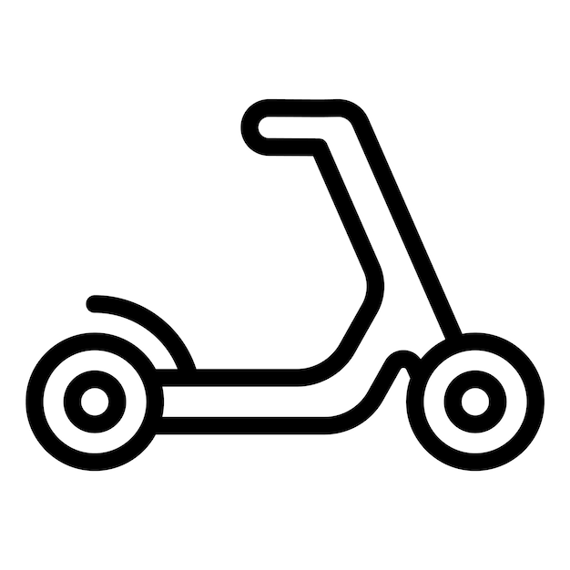 Ilustración del diseño del icono vectorial del scooter