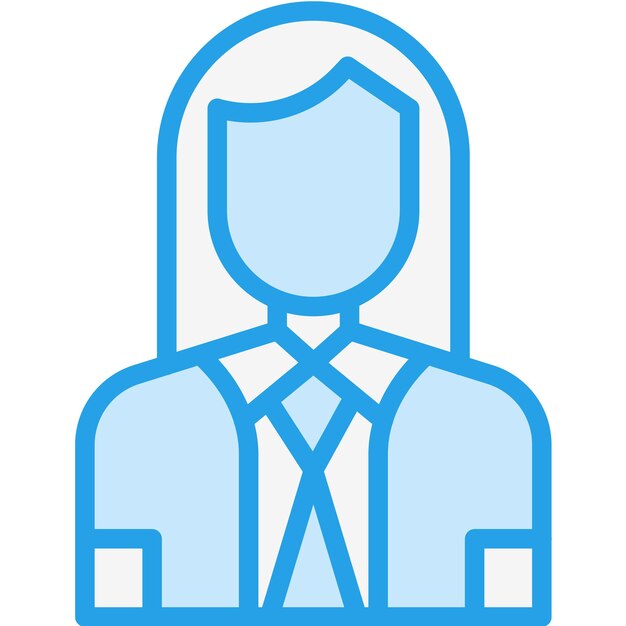 Ilustración del diseño del icono vectorial del secretario de la compañía