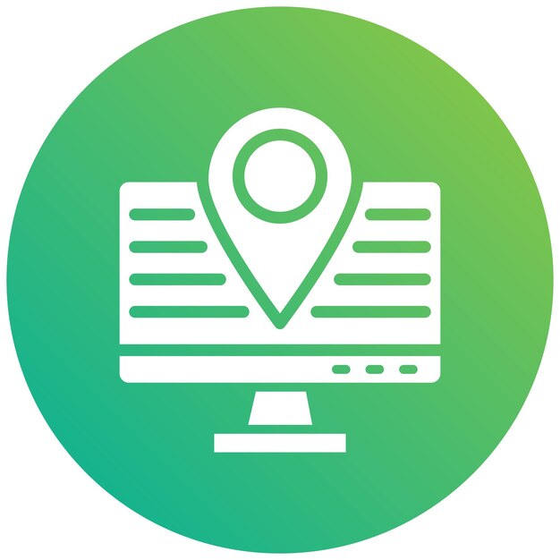 Ilustración del diseño del icono vectorial de seguimiento