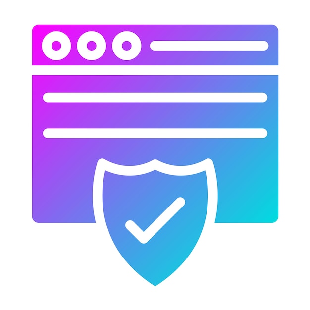 Ilustración del diseño del icono vectorial de seguridad