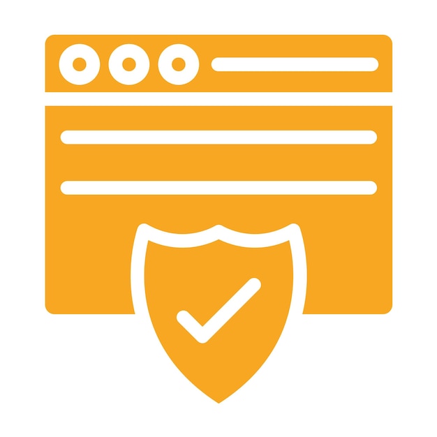 Ilustración del diseño del icono vectorial de seguridad