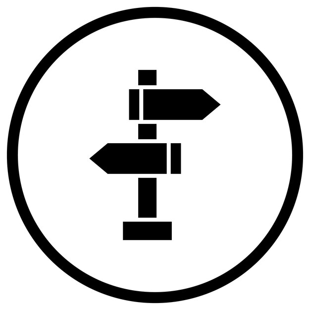 Ilustración del diseño del icono vectorial de la señal de tráfico