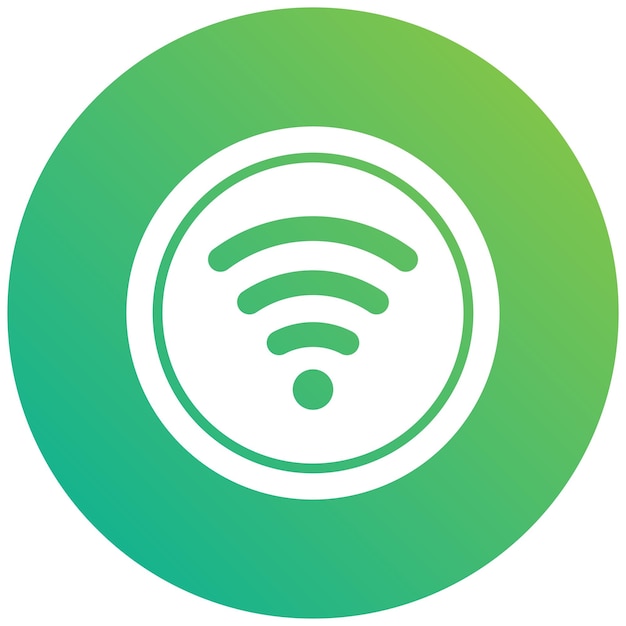 Ilustración del diseño del icono vectorial de la señal Wi-Fi