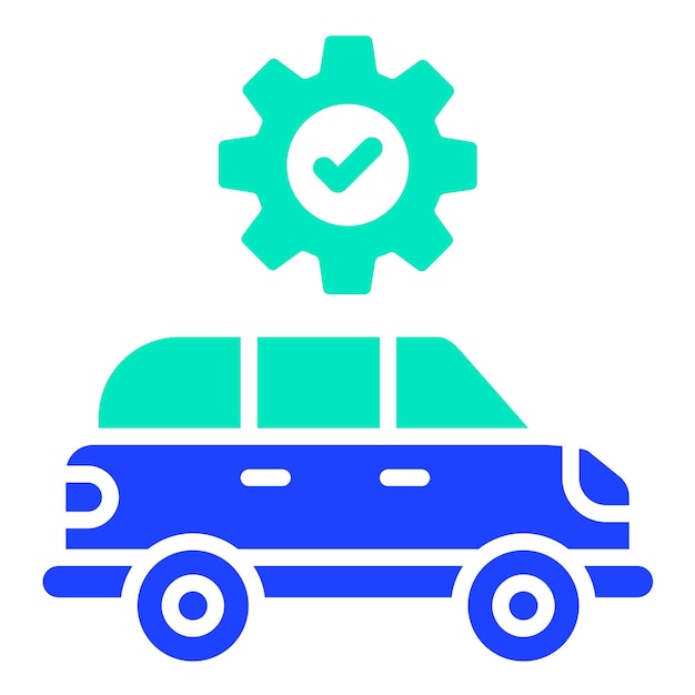 Ilustración del diseño del icono vectorial del servicio de automóviles