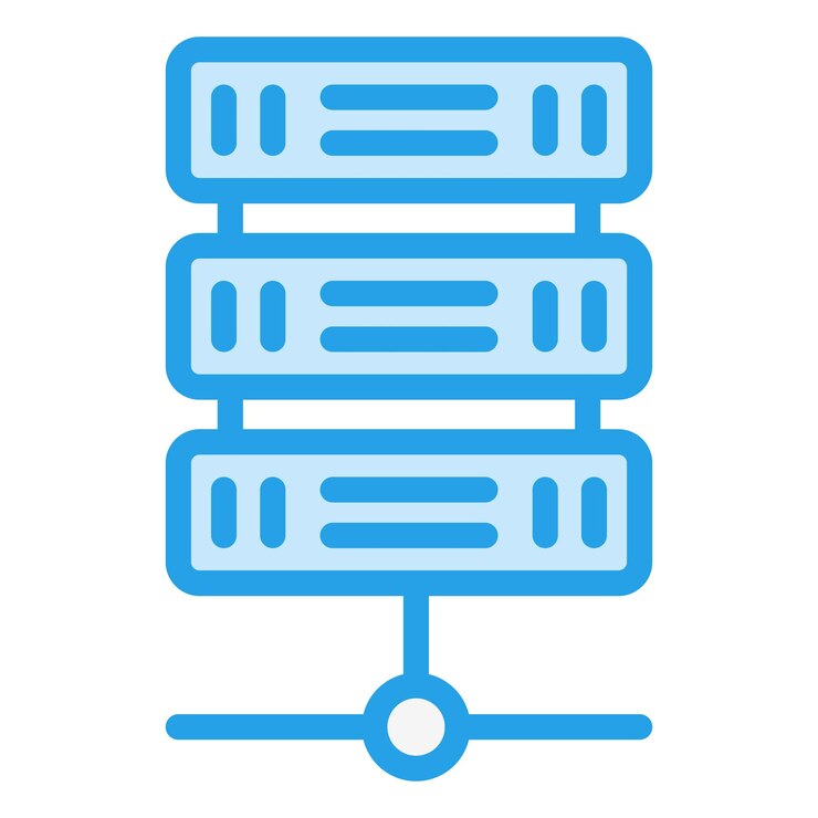 Vector ilustración del diseño del icono vectorial del servidor