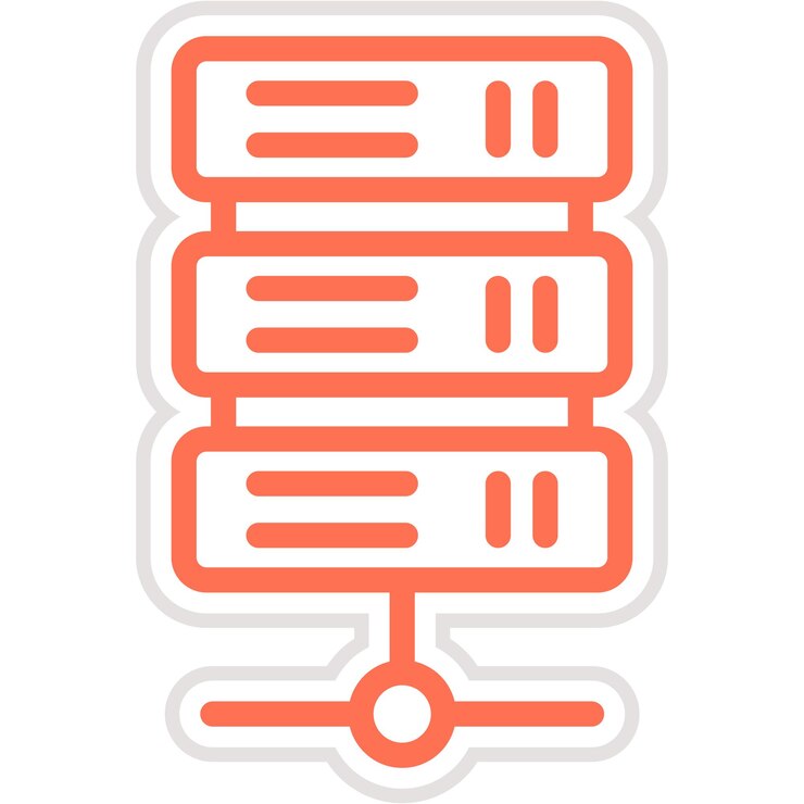 Vector ilustración del diseño del icono vectorial del servidor