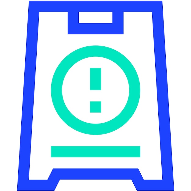 Ilustración del diseño del icono vectorial del signo de precaución