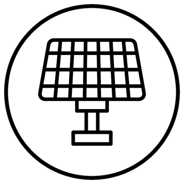 Ilustración del diseño del icono vectorial del sistema solar