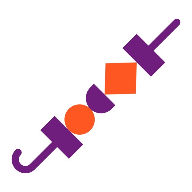 Ilustración del diseño del icono vectorial de Skewers