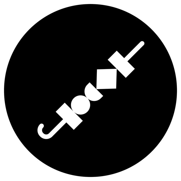Ilustración del diseño del icono vectorial de Skewers