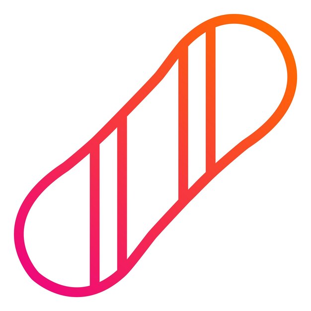 Ilustración del diseño del icono vectorial de snowboard