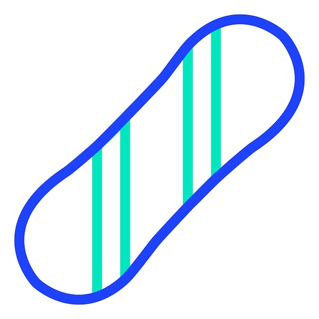 Ilustración del diseño del icono vectorial de snowboard