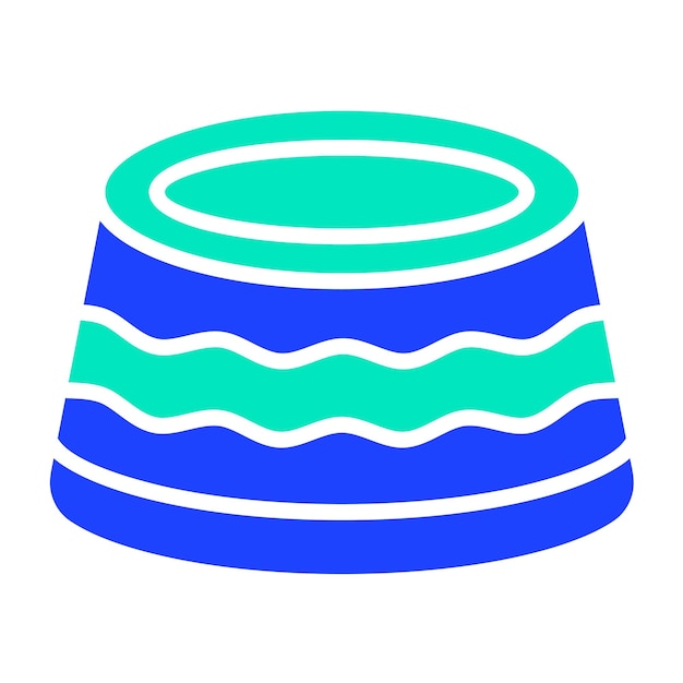 Ilustración del diseño del icono vectorial del sombrero