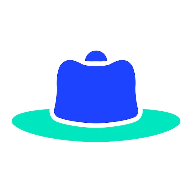 Ilustración del diseño del icono vectorial del sombrero