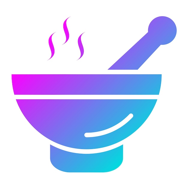 Ilustración del diseño del icono vectorial de la sopa