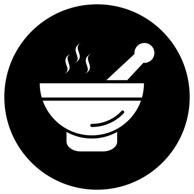 Ilustración del diseño del icono vectorial de la sopa
