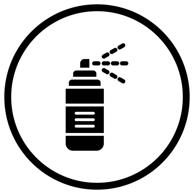 Ilustración del diseño del icono vectorial de spray de pintura