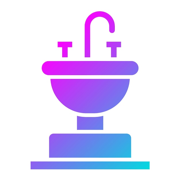 Ilustración del diseño del icono vectorial del sumidero