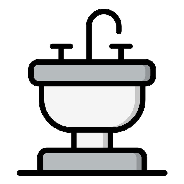 Ilustración del diseño del icono vectorial del sumidero