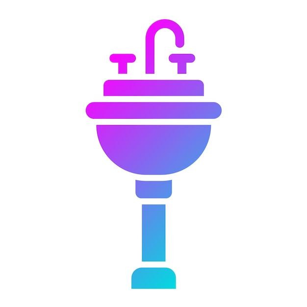 Ilustración del diseño del icono vectorial del sumidero