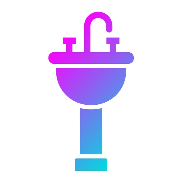 Ilustración del diseño del icono vectorial del sumidero
