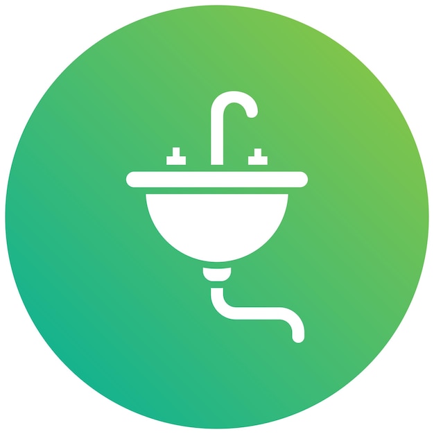 Ilustración del diseño del icono vectorial del sumidero
