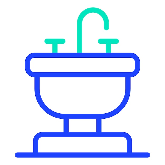 Ilustración del diseño del icono vectorial del sumidero